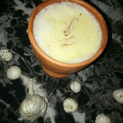 A picture of Garlic Foxnut Kheer.