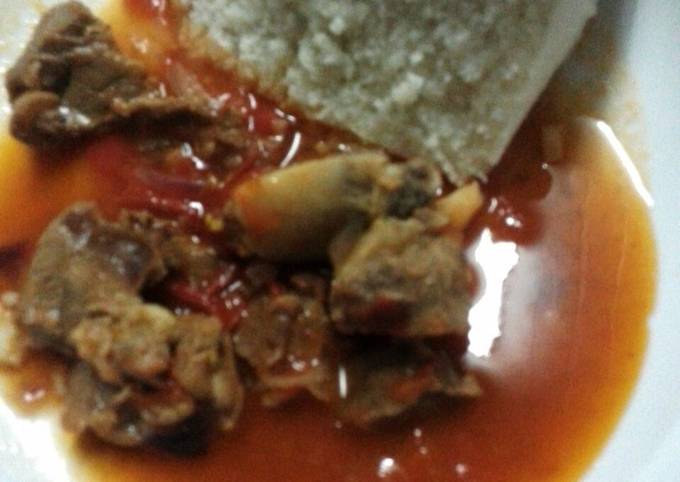 Beef Stew And Ugali Recipe By Eunicem Cookpad