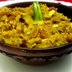 A picture of Narkol Moong Dal diye Thor Ghonto.