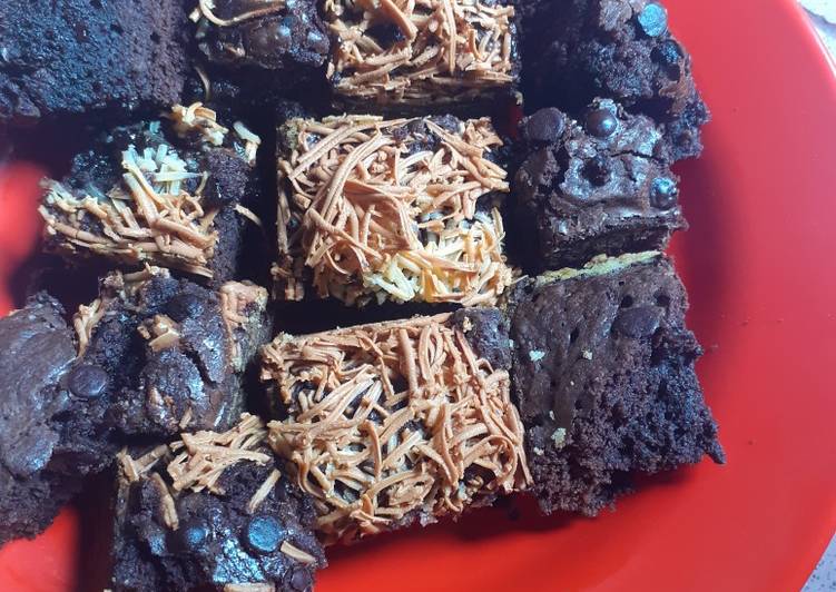 Fudgy brownies panggang