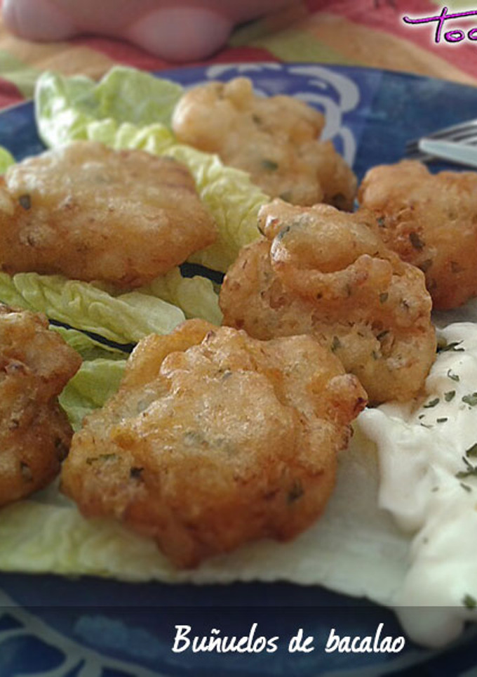 Una foto de Buñuelos de bacalao fresco sin huevo