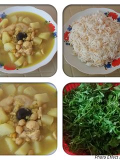 صورة لوصفة يخني دجاج