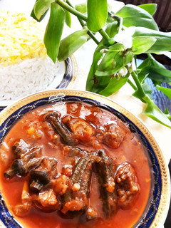 عکسی از دستور خورشت بامیه
