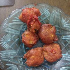 A picture of Egg plant pakoda.