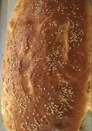 A picture of White bread using bread machine .