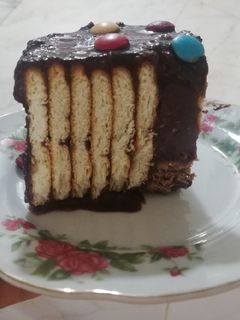 عکسی از دستور کیک یخچالی