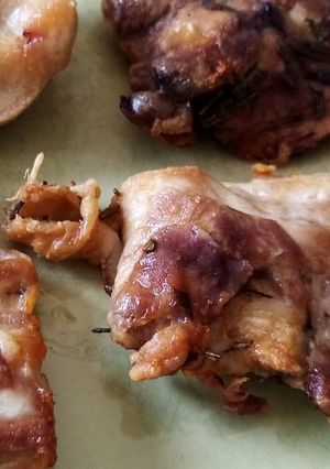 Foto di Sovracosce di pollo in friggitrice ad aria