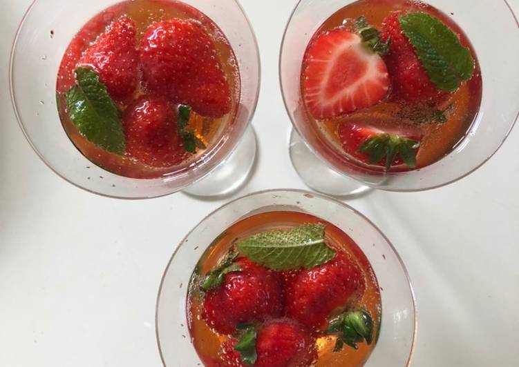 Recipe of Favorite Sozzled Strawberry Snifter