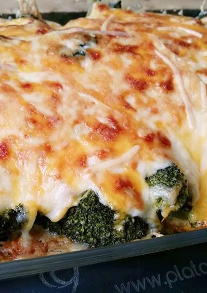 Una foto de Brócoli gratinado