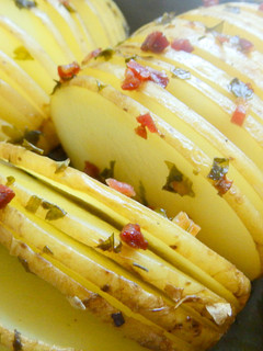 Una foto de Patatas acordeon al horno
