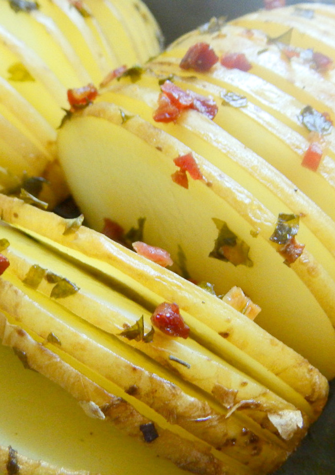 Una foto de Patatas acordeon al horno