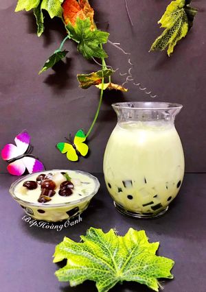 Hình của món Trà Sữa MatchaThạch Cafe-Sữa-Matcha.