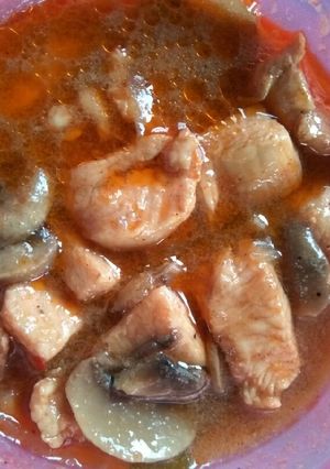 Foto resep Ayam Jamur Lada Hitam
