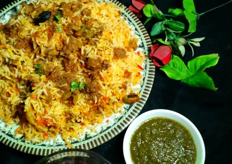 Simple Way to Make Perfect Qeema biryani