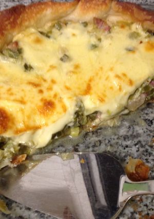 Una foto de Tarta de puerros