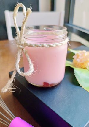 Foto resep Puding Strawberry (silky Kw 😋)