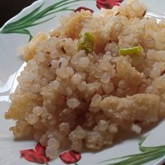 A picture of Sabudana Khichdi for fasting.