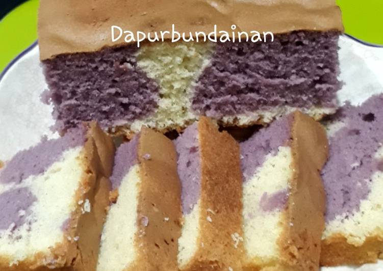 Resep Bolu lapis talas panggang☺, Enak Banget