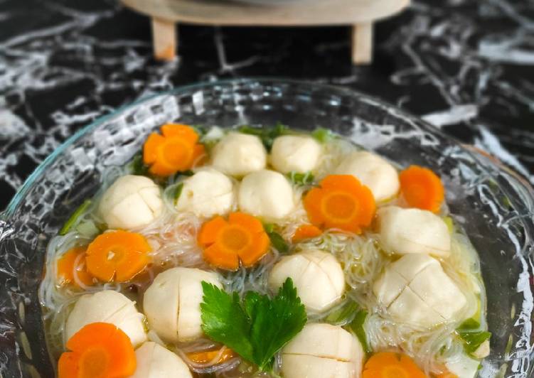 Cara Masak Sup Bakso Ikan Anti Gagal