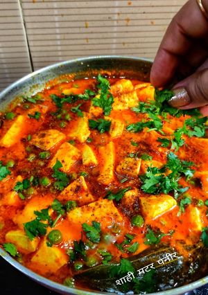 A picture of Shahi Matar Paneer (Restaurant Style).