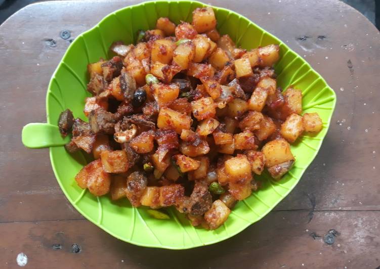 Sambal Goreng Kentang Ati Ampela (bumbu sederhana)