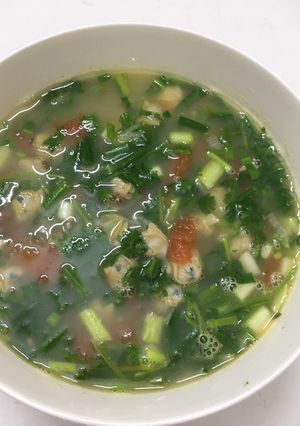 Hình của món Canh ngao nấu chua.