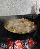 Pollo al disco a la Braca