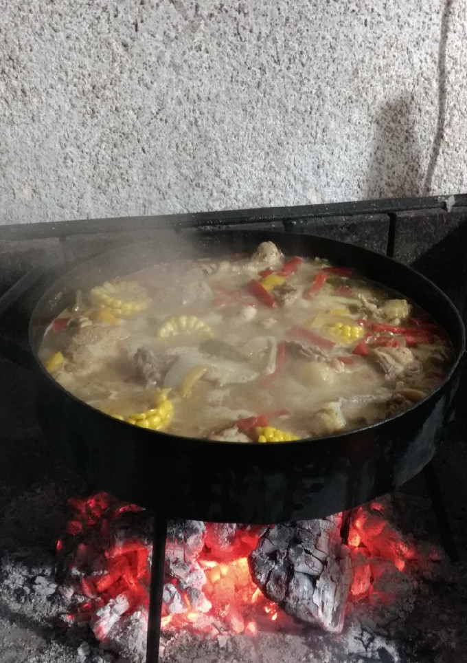 Una foto de Pollo al disco a la Braca