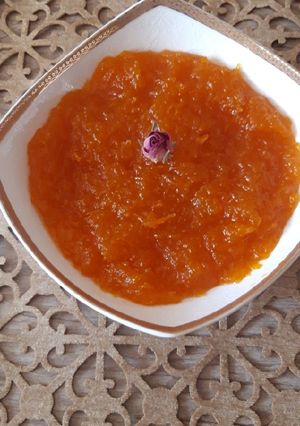 عکسی از دستور مربای هویج خوشمزه