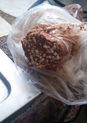 Una foto de Salchichón de chocolate