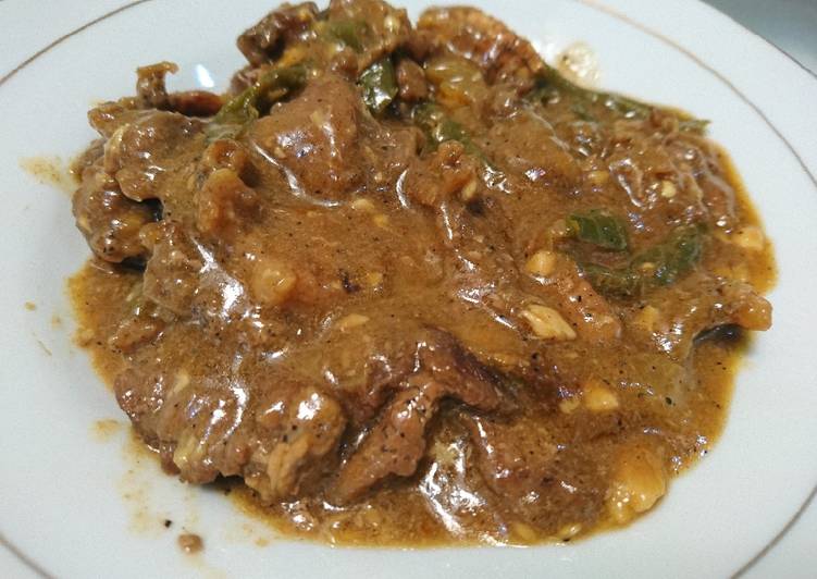 Beef blackpepper simple yummy