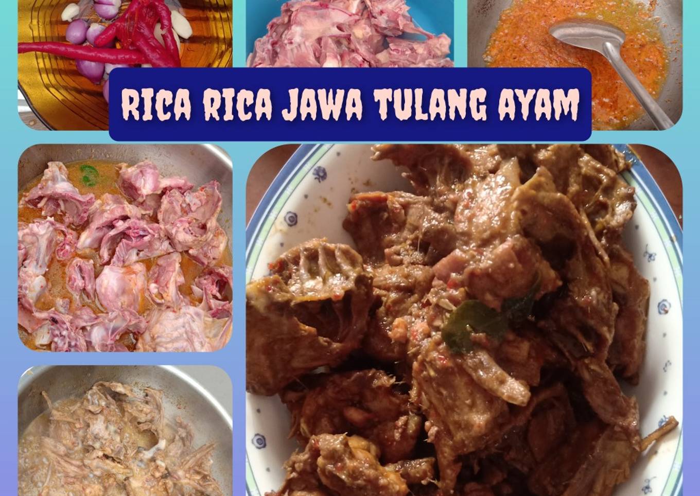 Rica rica Jawa tulang ayam (balungan)