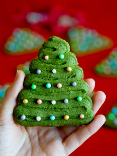 Una foto de Galletas de canela Árbol de Navidad