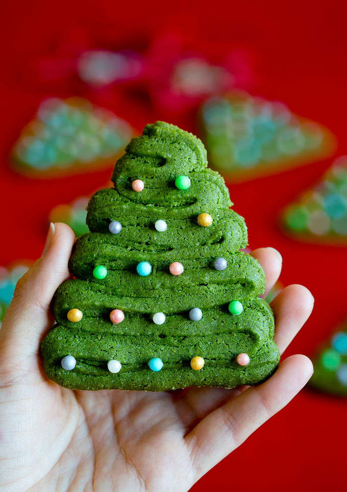 Una foto de Galletas de canela Árbol de Navidad