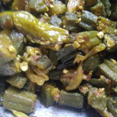 Masala bhindi A picture of Masala bhindi.