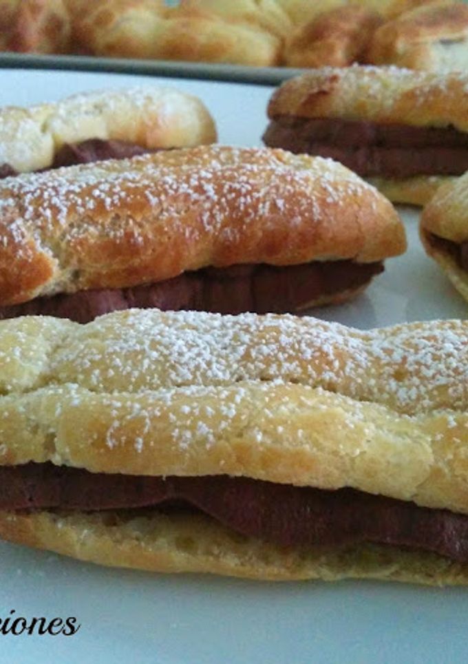Una foto de Eclairs de trufa