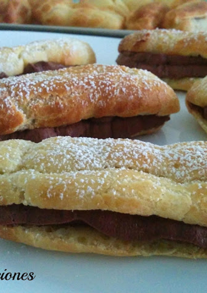Una foto de Eclairs de trufa