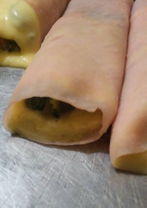 Una foto de Canelones muy sanos (sin harina)