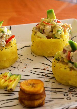Una foto de Mini causas de pollo