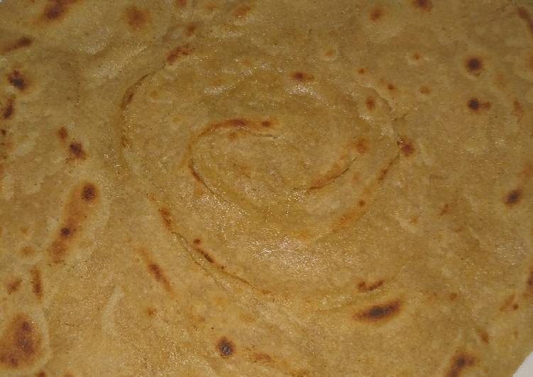 Recipe of Homemade Lacha Dar Paratha in layers of three kind