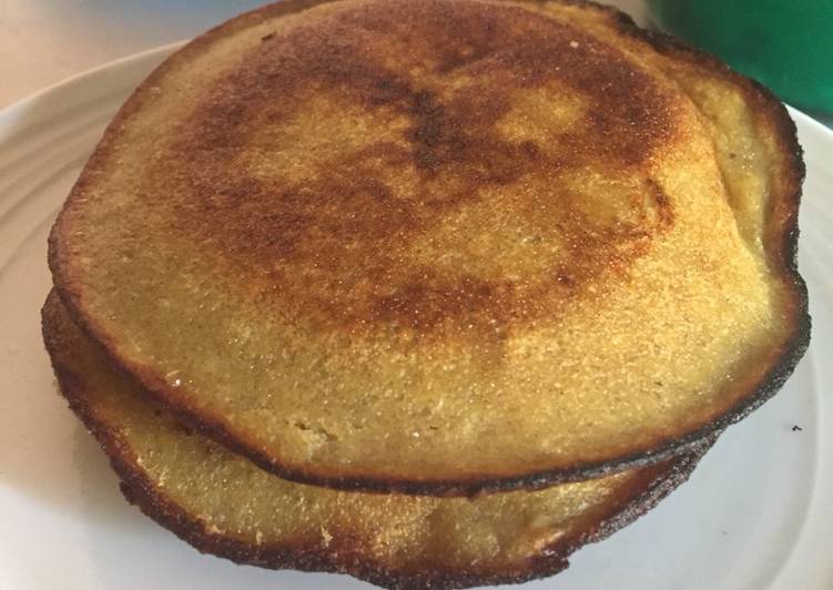 Overripe plantain pancake