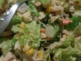 Ensalada con hummus
