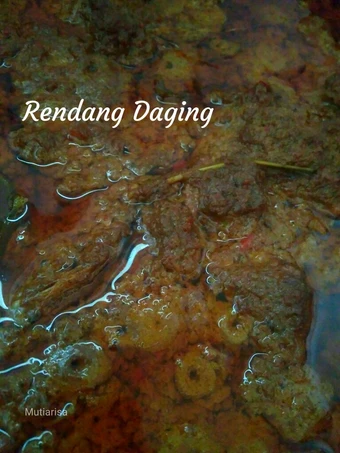 Cara Mudah Menyiapkan Resep Rendang daging (ala mama) yang Menggugah Selera Anti Ribet, Sempurna