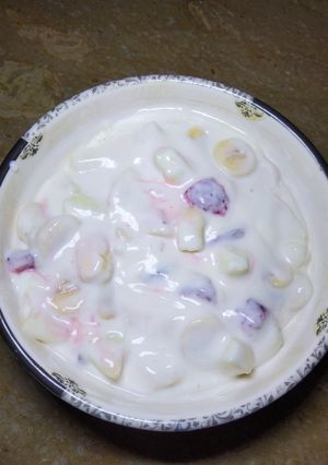 A picture of Cream Fruit Salad.