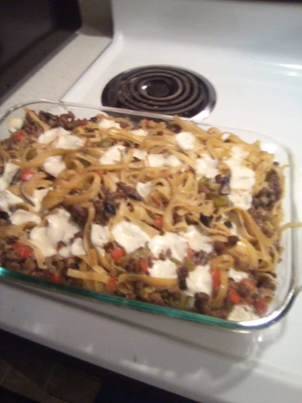 Simple Way Make Recipe Phili Steak over Pasta that is Delicious, Addictive}