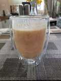 Apricot and rose lassi