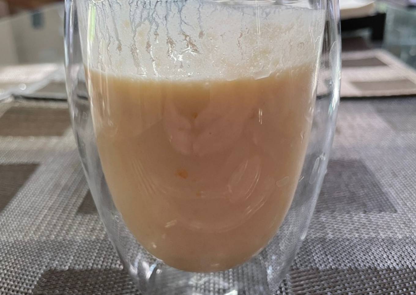 Apricot and rose lassi