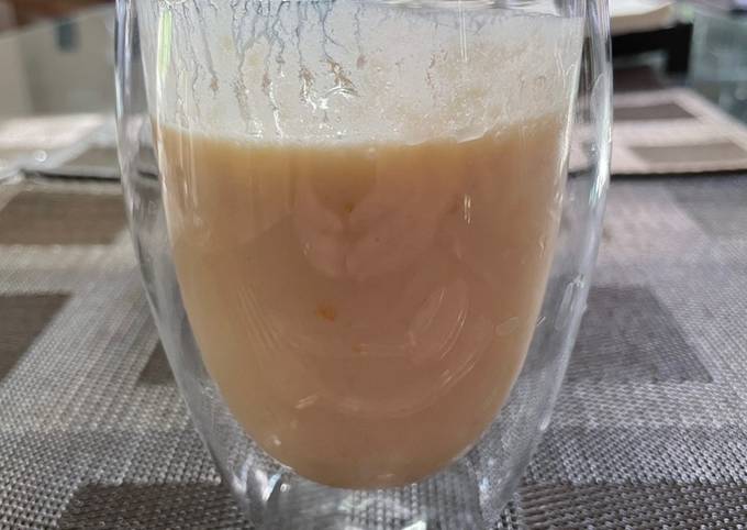Apricot and rose lassi