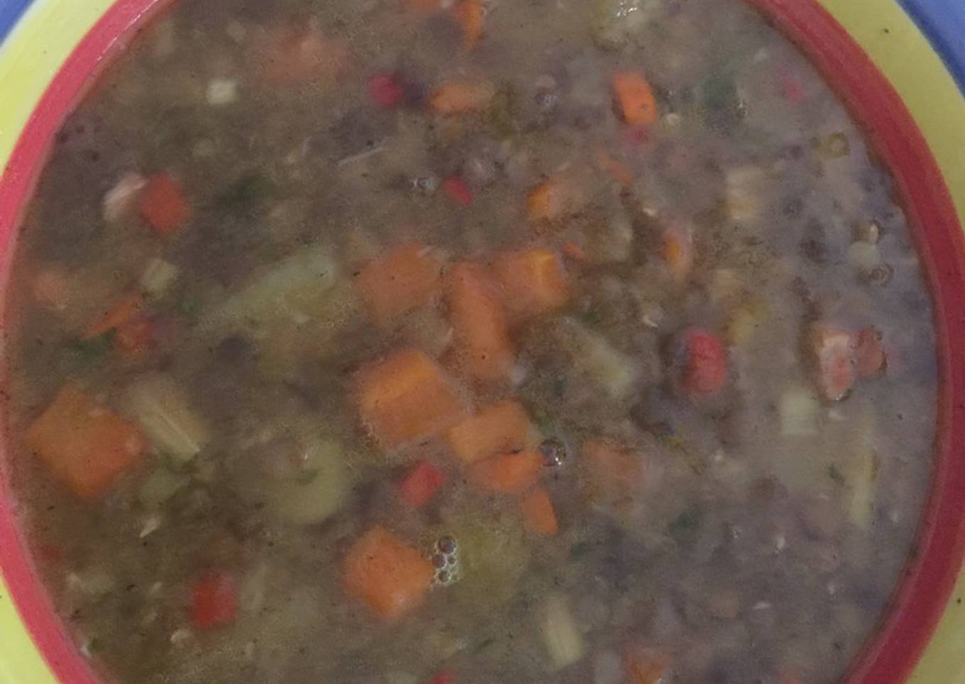 Tipo de lenteja con vegetales