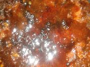 Una foto de budín de limón sin harina